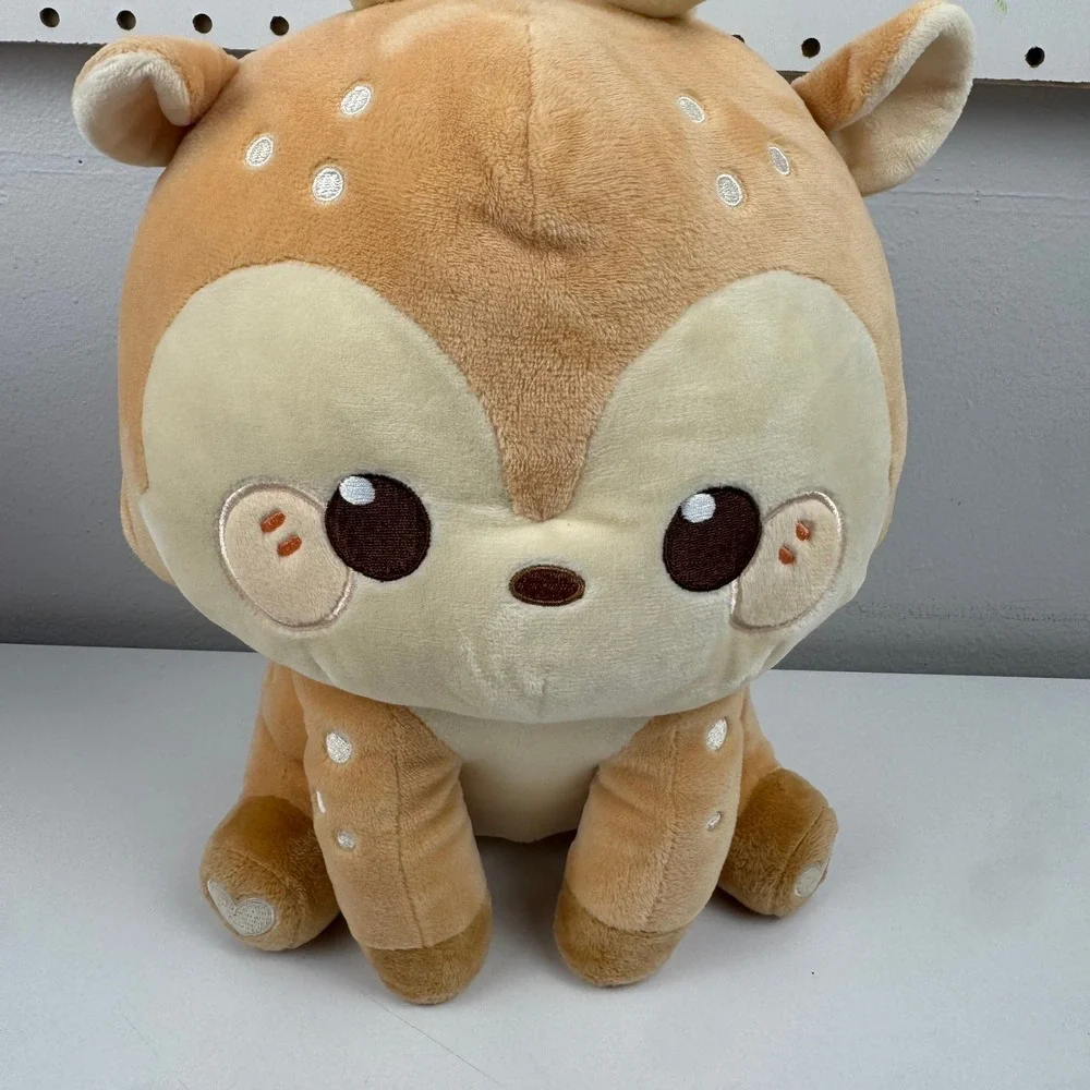 Honeymaru Aliquantum International Deer Plush Tan Kawaii Stuffed Animal 10 Inch
